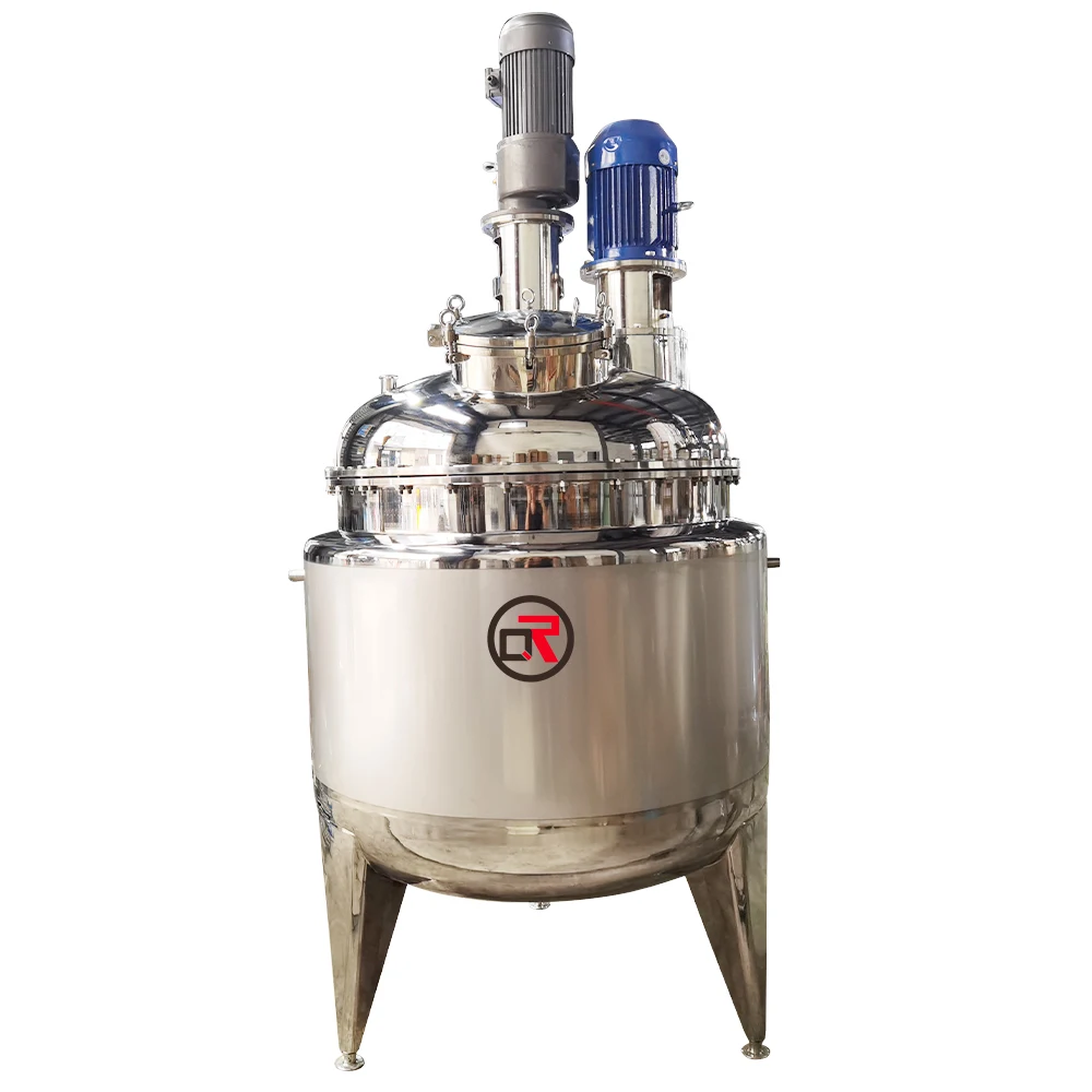 Blending Machine 300l Double Jacketed Mixing tank Shampoo Liquid Soap Sauce Jam Ketchup Industrial Heated Jacketed Mixing Tanks