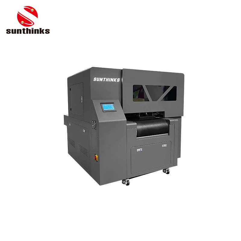 Sunthinks Single Pass UV Ink Plastic Printer Acrylic Flatbed Inkjet UV Printer Single Pass UV Label Printer
