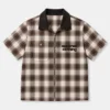 Plaid marrone