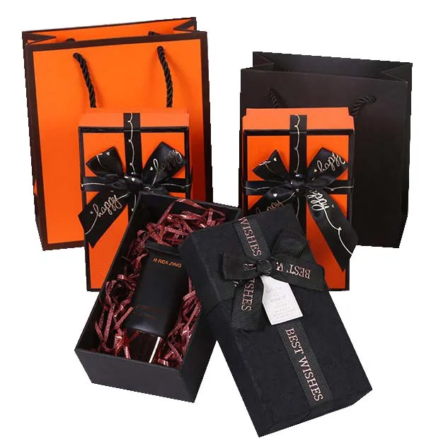 Customize High-End Ribbon Gift Boxes and Gift Bags for Customers