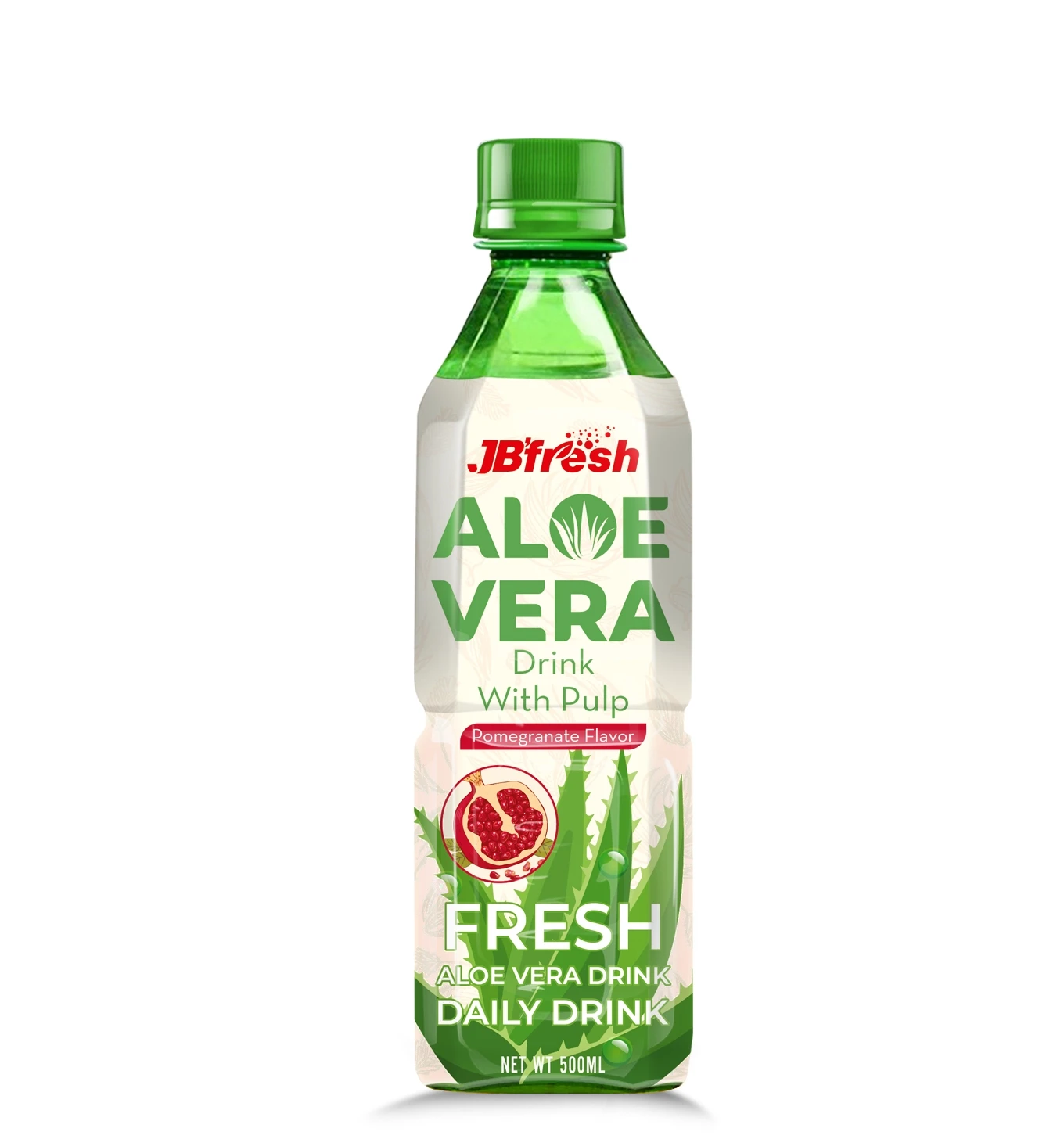 OEM Service 500ml JB'FRESH Bottle Original Aloe Vera Juice Flavour  Wholesale Distributor Retailer Aloe Vera with Pomegranate