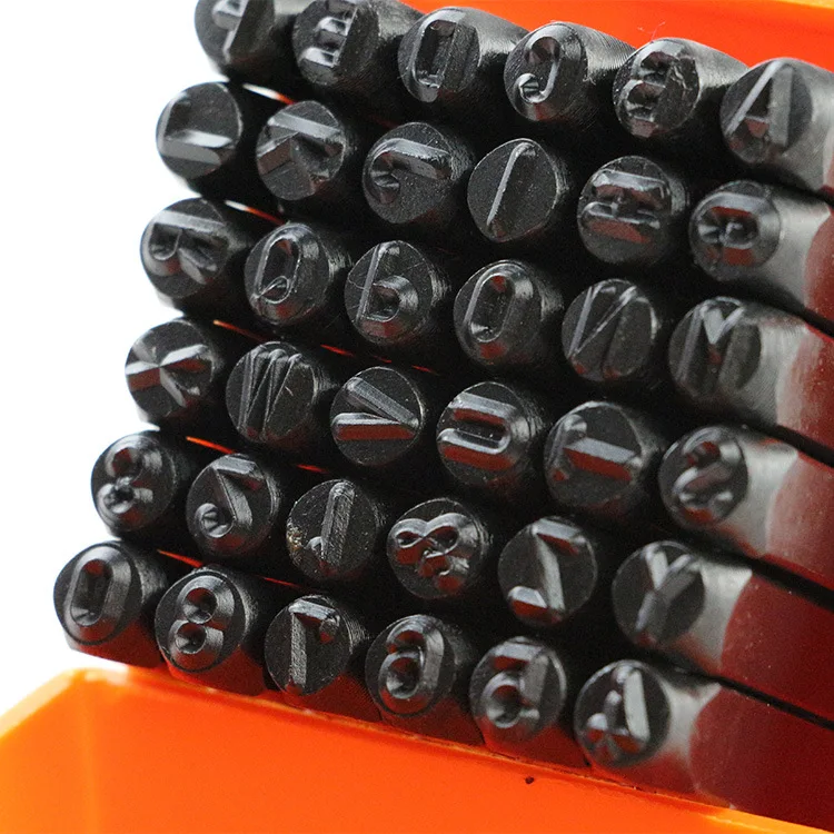 Number And Letter Stamp Set (36 Piece Punch Set A-Z & 0-9) Manual Stamping Multi Imprinting - View #2