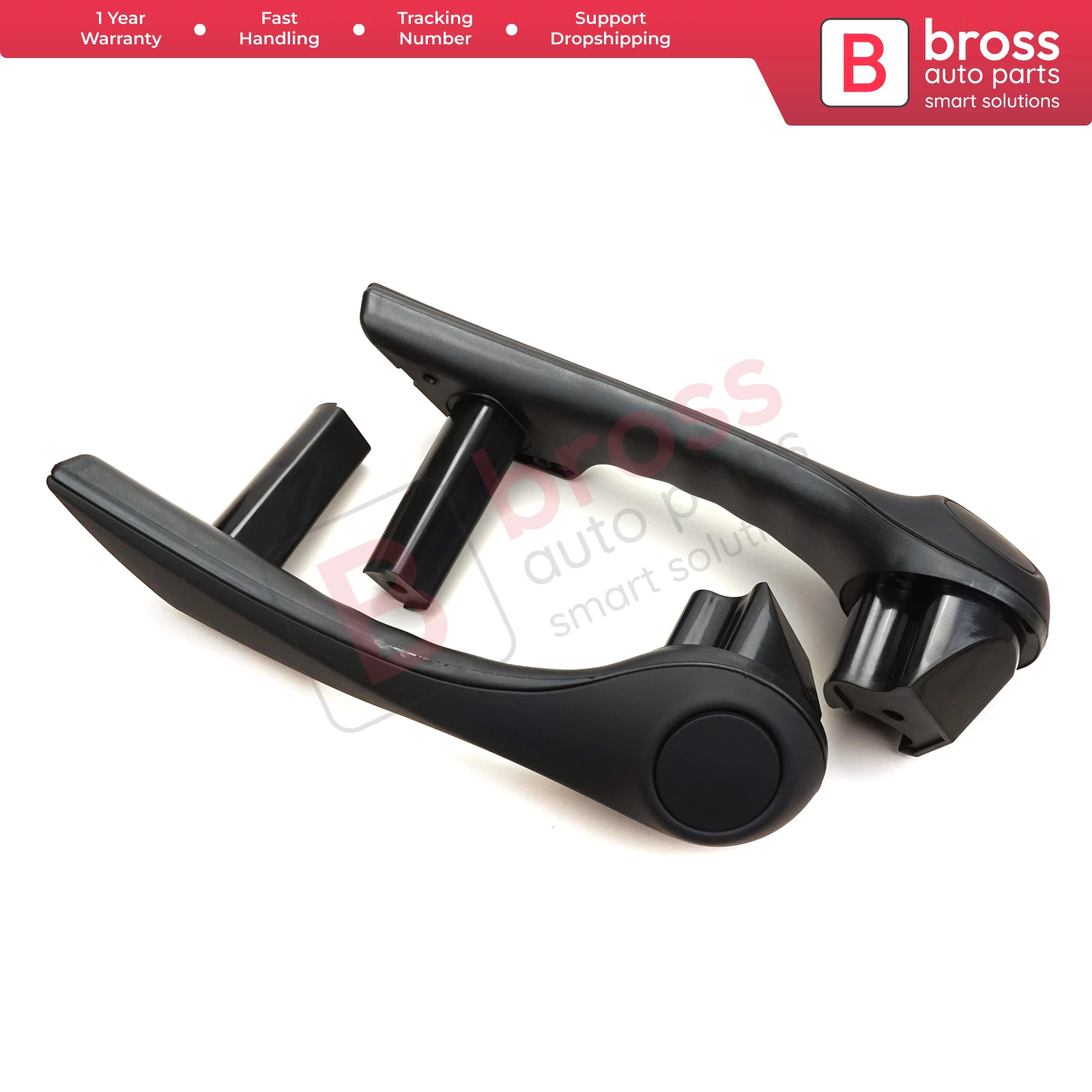 Couvercles Poignées Porte Noirs Pour Renault Laguna 2 Et 3 (2001-2015) - Lot De 2 Ou 4 Pièces