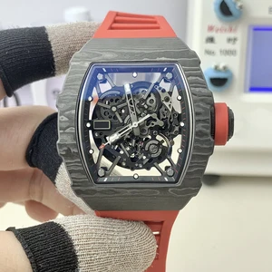 High-quality Carbon Fiber Business Fashion Trend Sports Men's Mechanical Watch RM35-02 Tourbillon Automatic Luxury Brand Watches