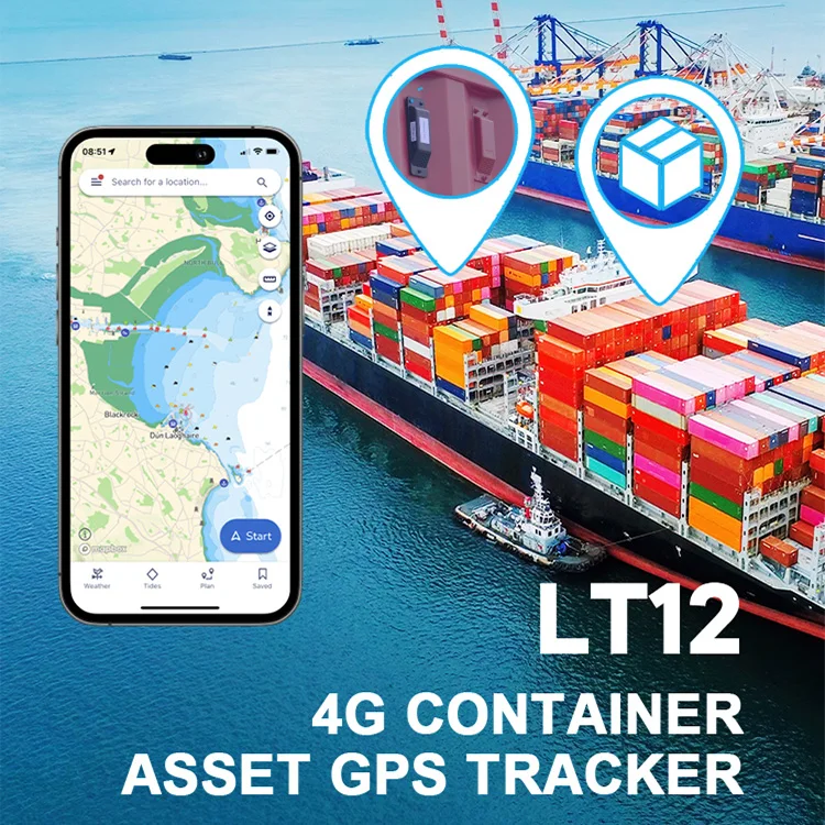 8years Wireless Container Truck Parcel Tracking Waterproof Motion Detection Wifi Lbs Location Gps tracker