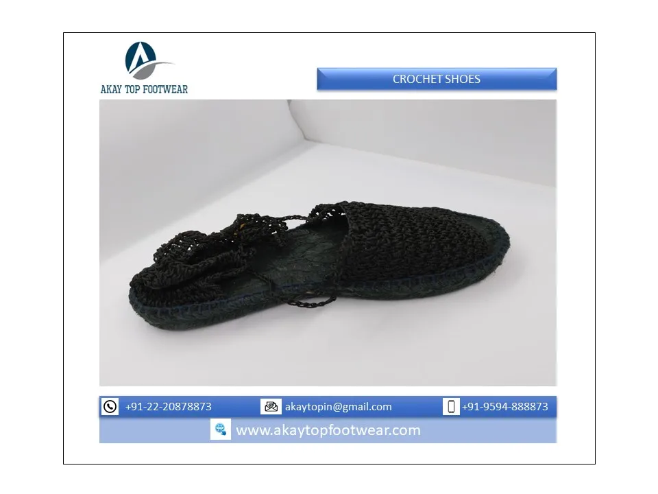 2022 HIGHEST SELLING NEW TRENDY FASHIONABLE COTTON HANDMADE CROCHET WITH DYED JUTE INSOLE AVAILABLE at DIFFERENT SIZE & COLOR