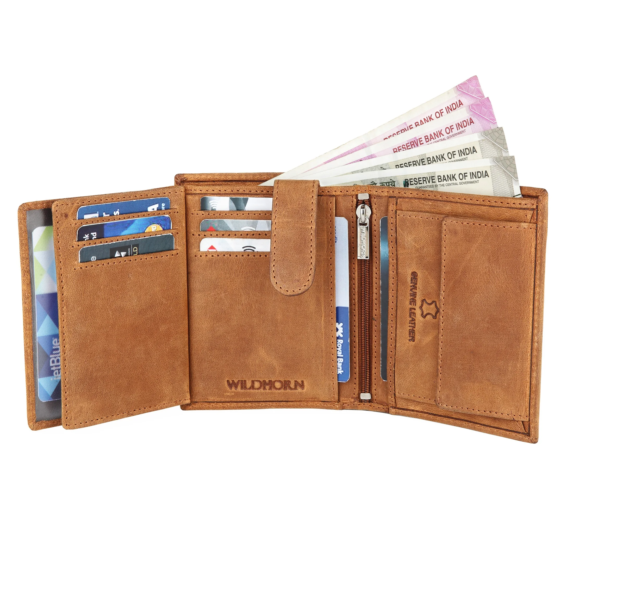 New Men's Long Wallet First Layer Vertical Men's Card Holder Wallet
