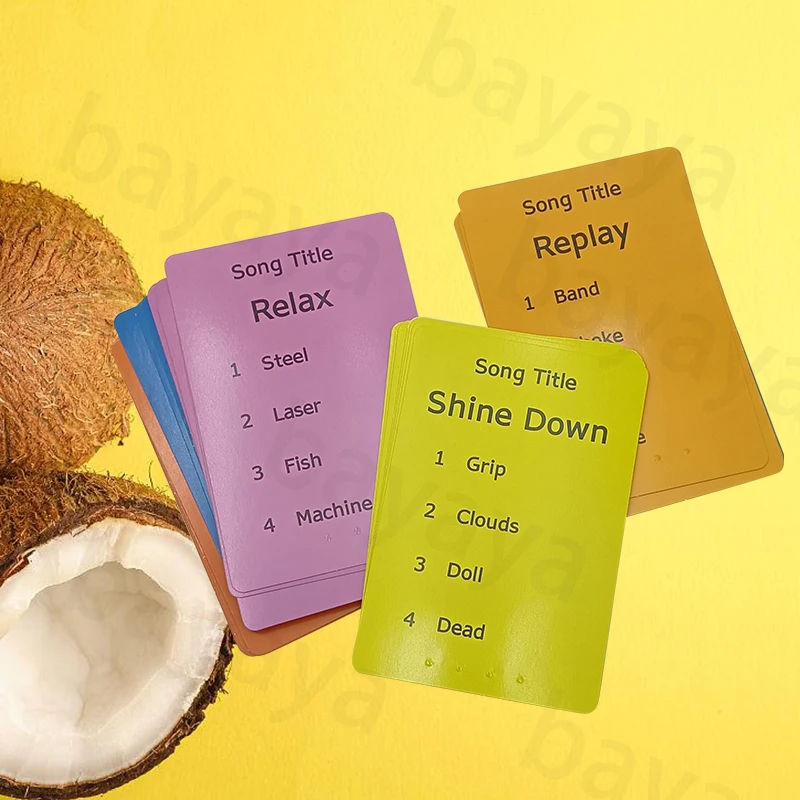 Custom Eco-Friendly Paper Playing Cards Fun Educational Learning Tools for Children Braille Music Singing Flashcards