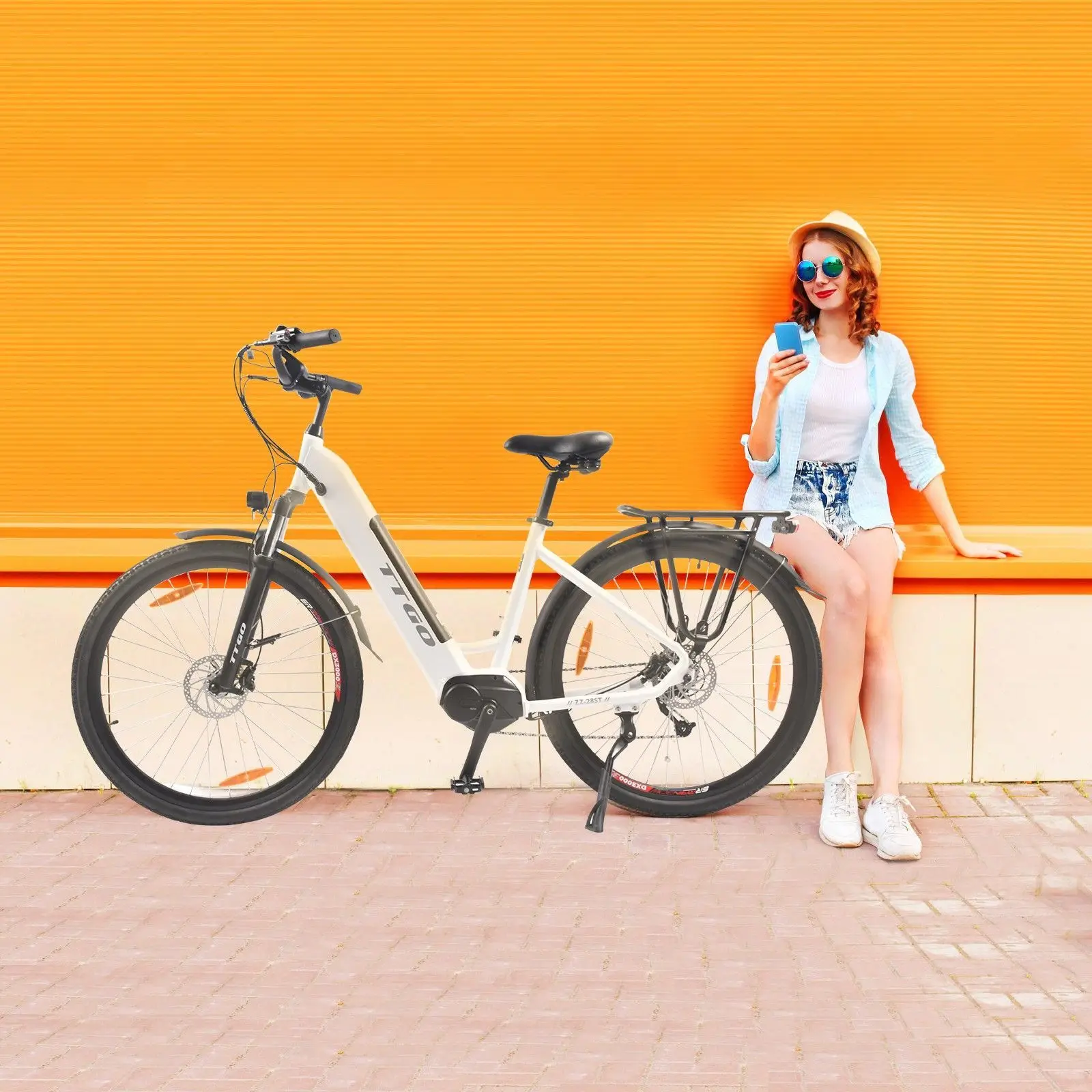 TTGO LK-ZZ-28ST Electric Bike City Electric Bike 250W 36V 20Ah battery Shimano 9 speed