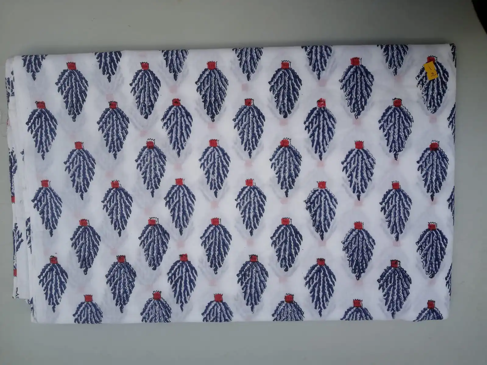 100% Pure Cotton Voile Fabric Beautiful Hand Block Print Dabu Design Lightweight Indian Handmade 5 Yard African Style Uniforms