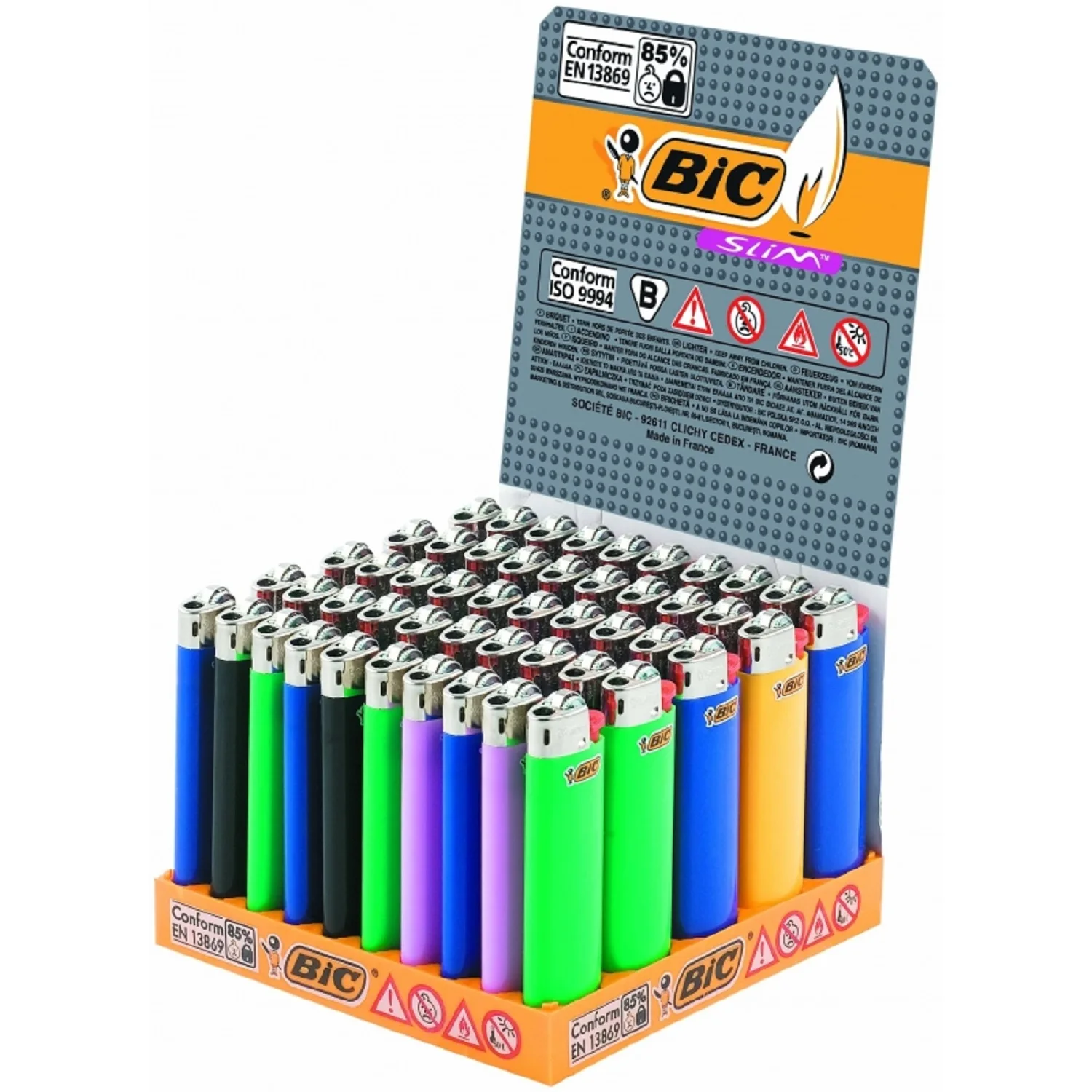 Class A Bic Lighter 50pcs Per Box,Assorted Color,Available In Different