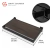 Frame (Black) + Wood Shelf (Dark Brown)