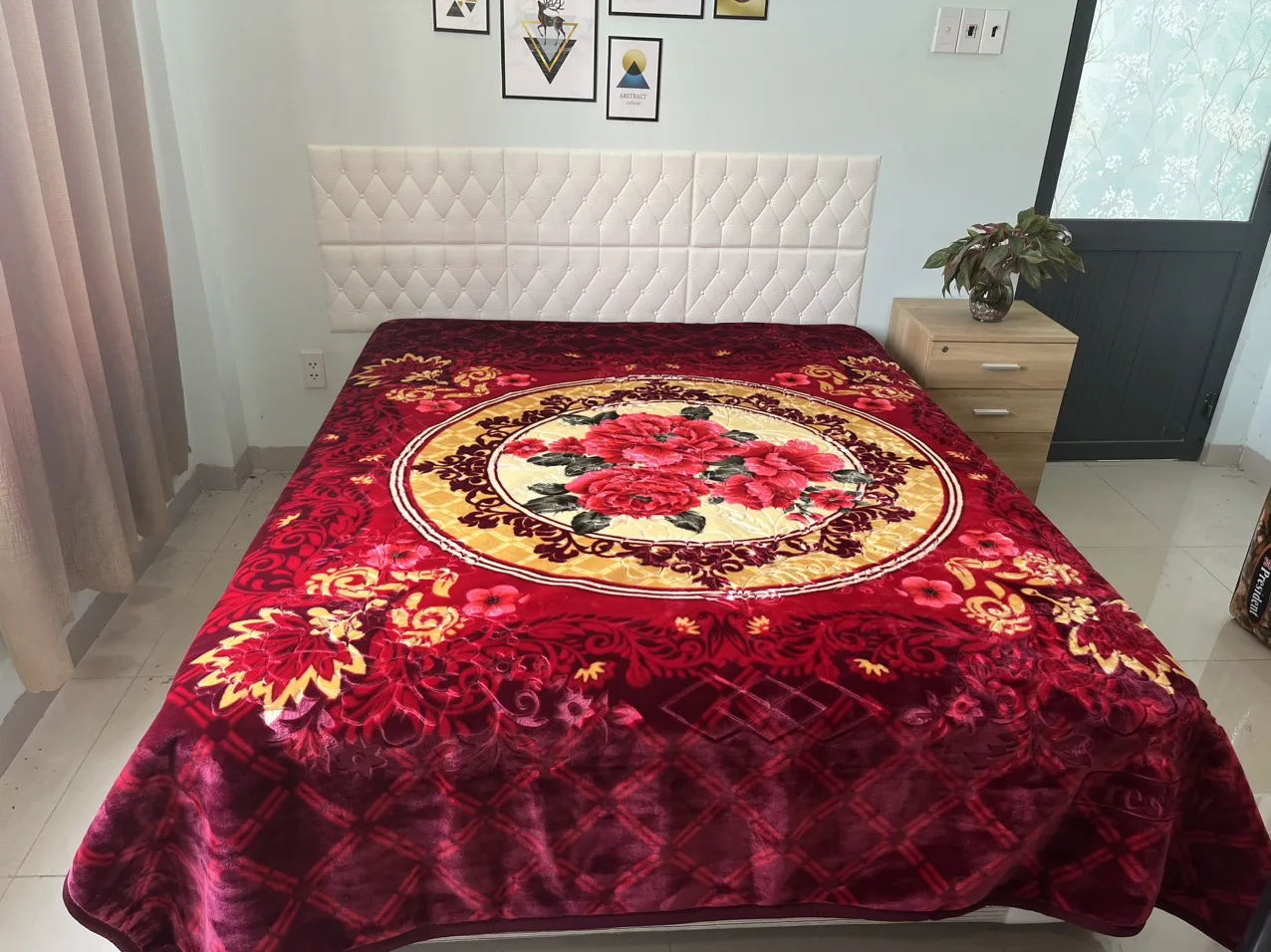 Vietnam 100 Polyester Size 200x240cm 4.0 Kg 2 Ply Saffron Best Price