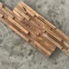 Tonos naturales de madera de teca Marrón claro, marrón medio a marrón oscuro