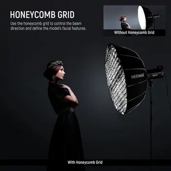 NEEWER Softbox NS65U Parabolic Hexadecagon NS85U detail image