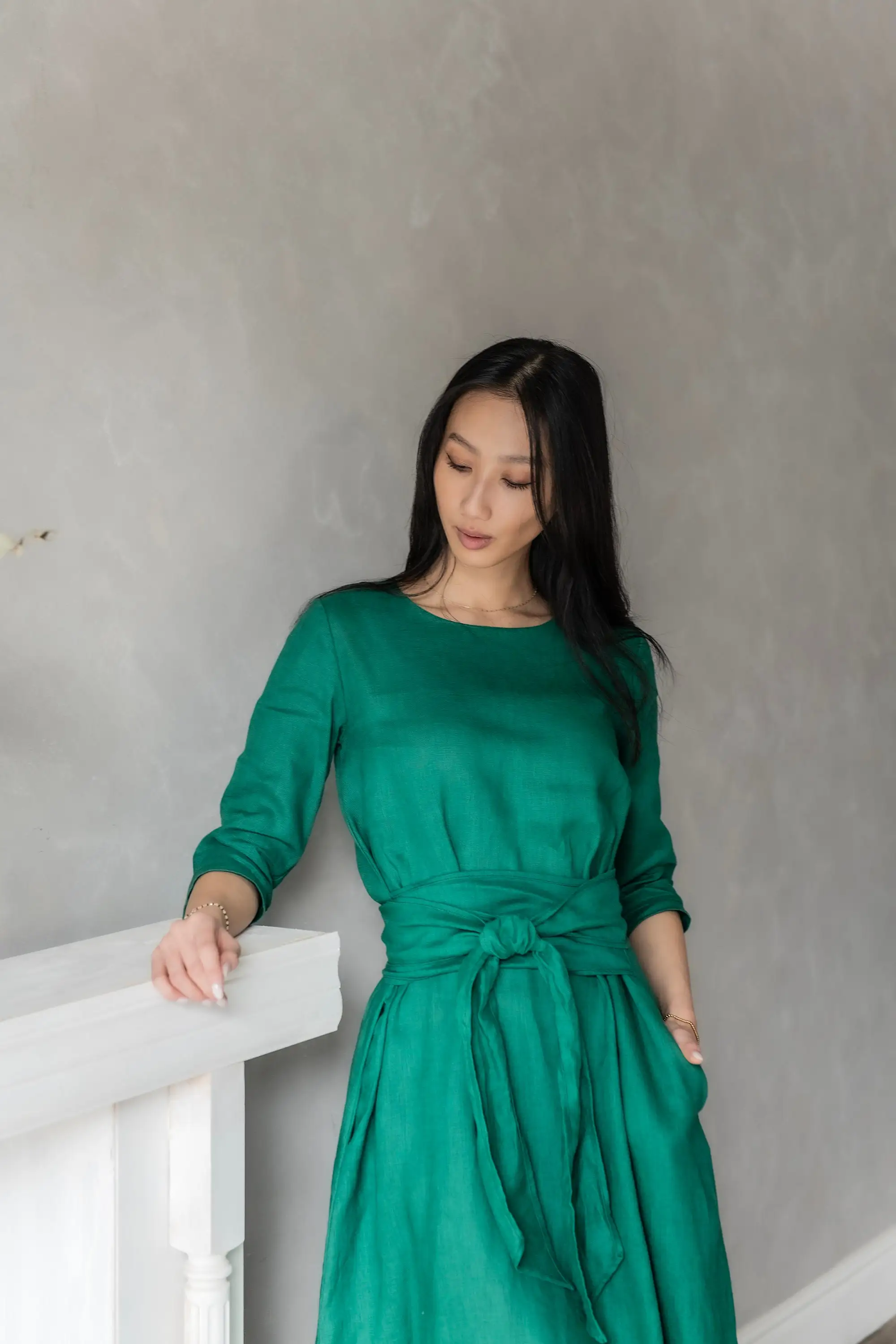 emerald green convertible dress Emerald Bridesmaid Dress Chiffon Size 2X