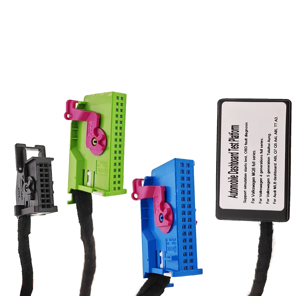 Car MQB MLB Cluster Test Platform Dashboard Cable Kit for VAG for V-W MQB Series for A6 A8 A4 Q7 Q5 MLB Car Power on Instrument
