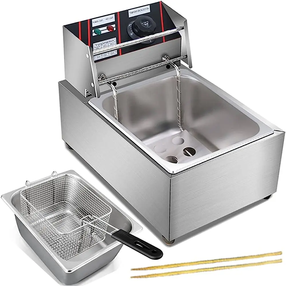 Double Basket Deep Fryer High Quality Stainless Steel Commercial Fryers