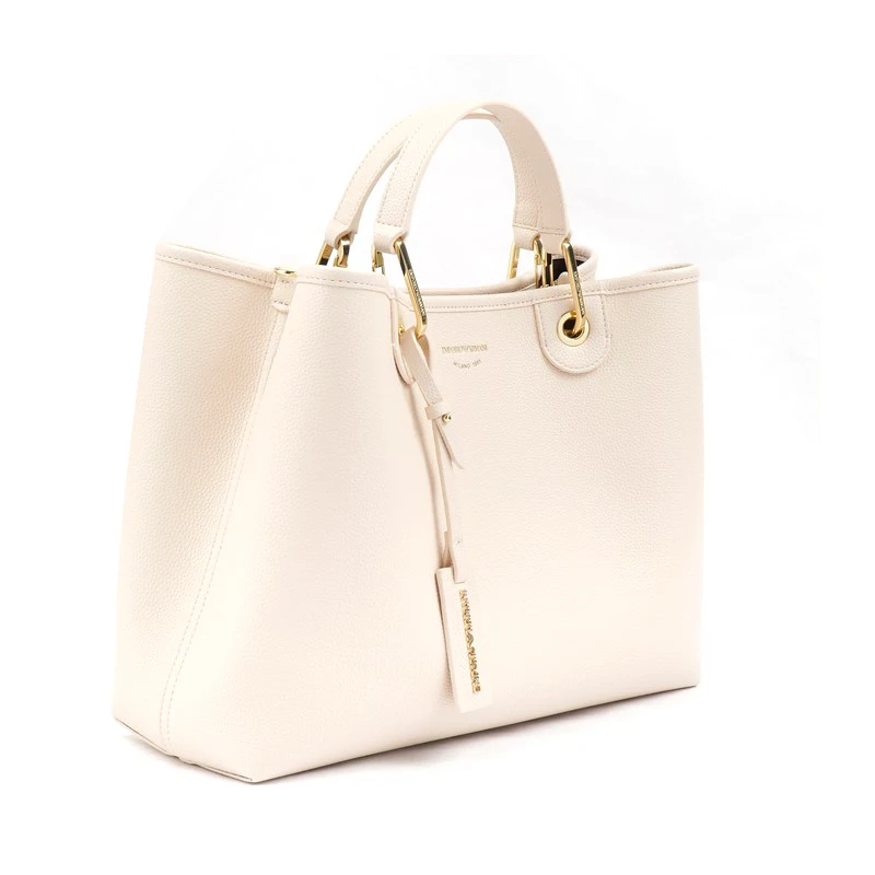 Italian Top Brand Leather Shoulder Bag With Crossbody Fabric Strap