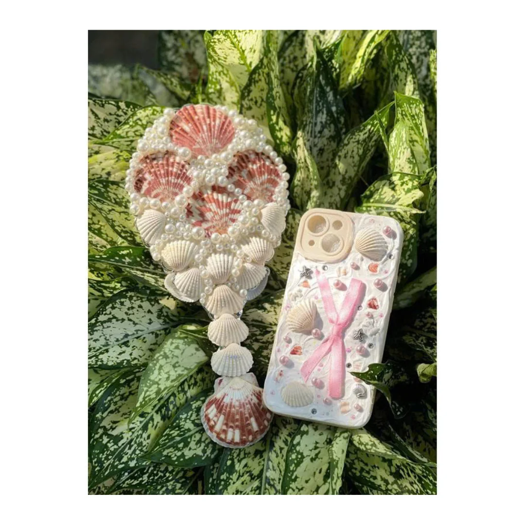 エレガントなパールタッチマーメイドコアアクセサリーナチュラル