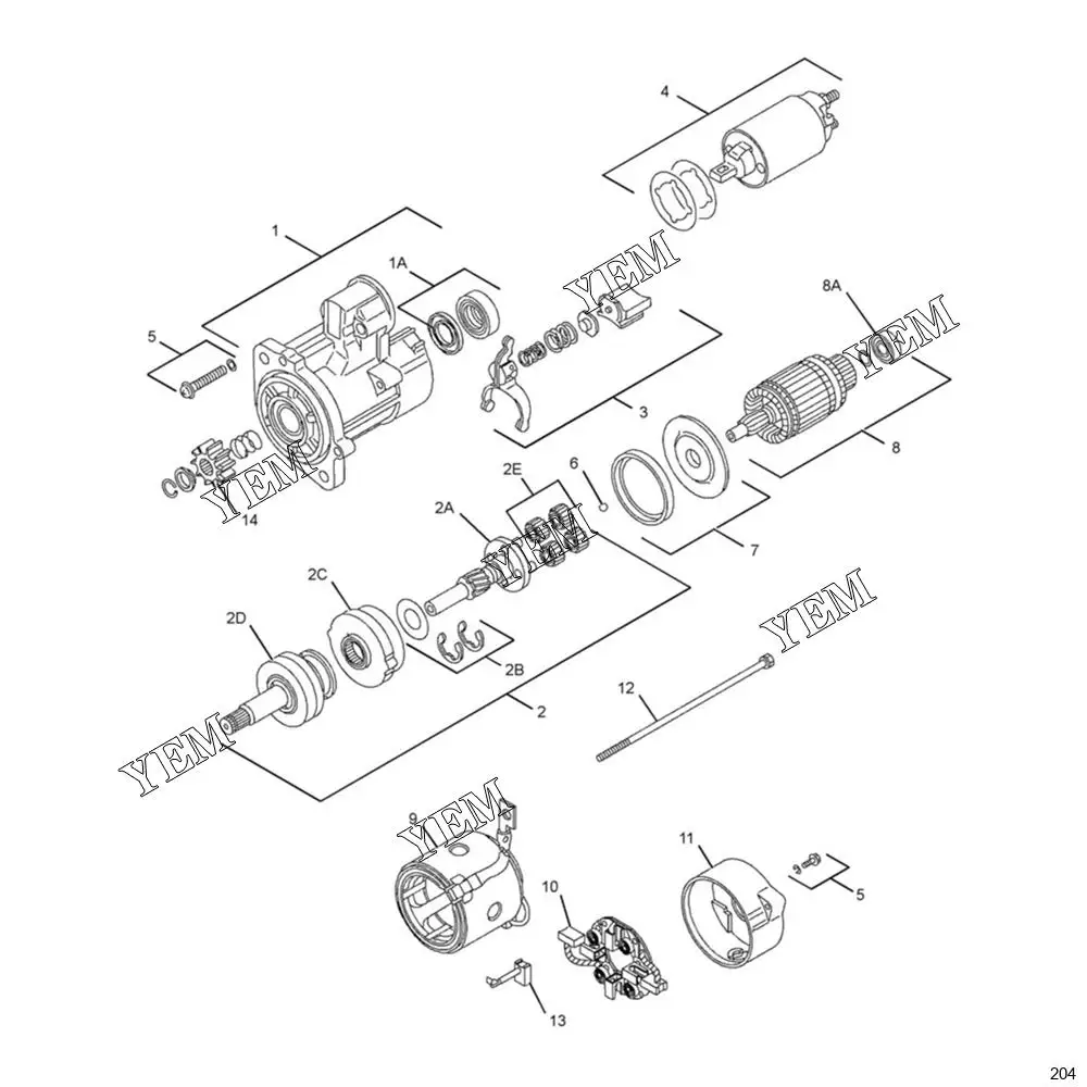 904H 904B Starter 270-6296 2706296 Engine Parts Manufacturer