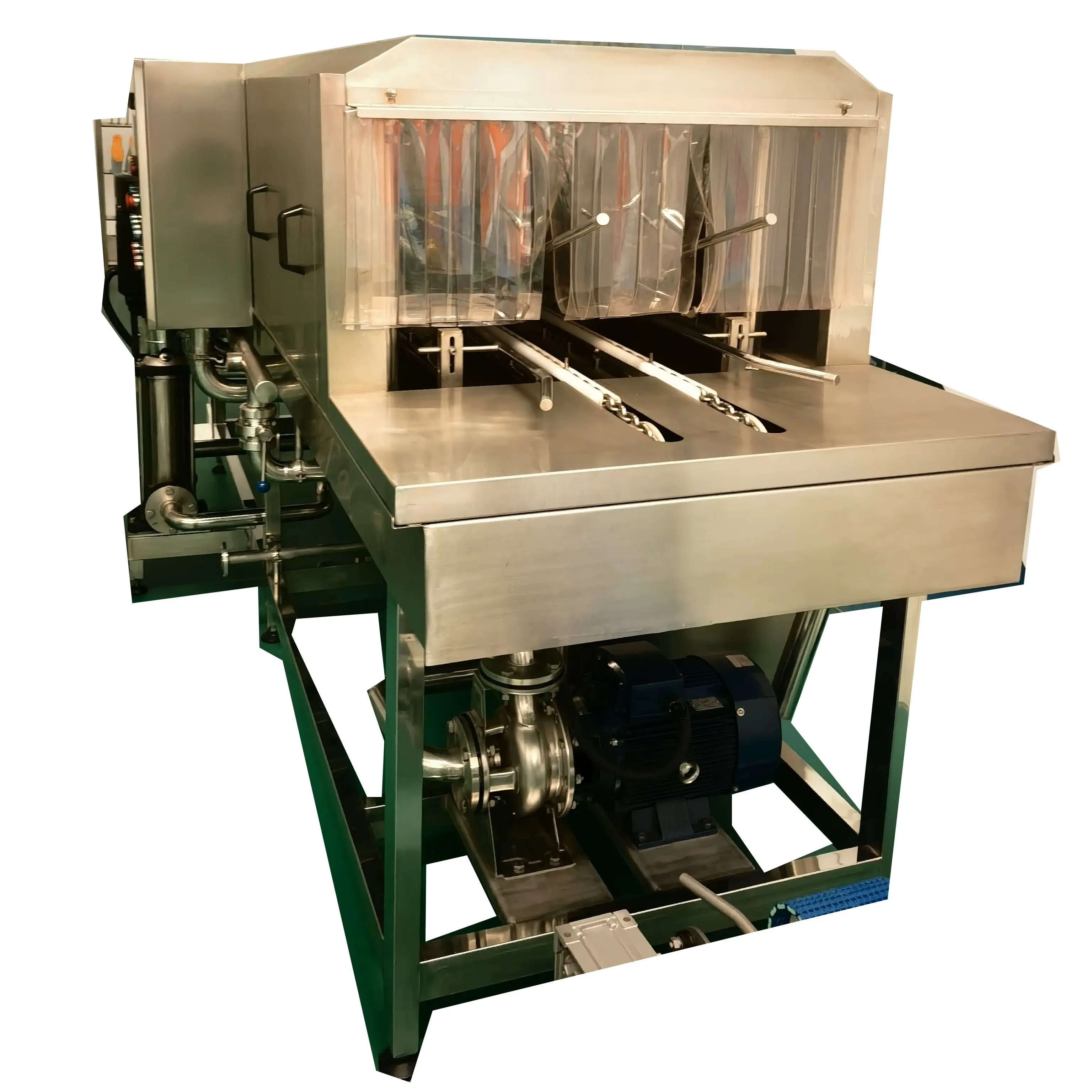 Industrial Stainless Steel Crate Cleaner for Food Processing
