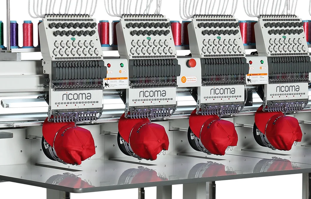 Machine à broder simple tête - EM SERIES - RiCOMA International Corporation  - pour casquettes