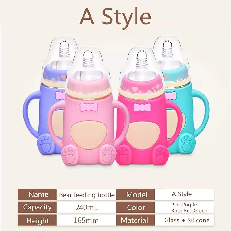 Cartoon 240ml Straw Sippy Cup Babies Drink Mamadeira Teteros Biberon ...