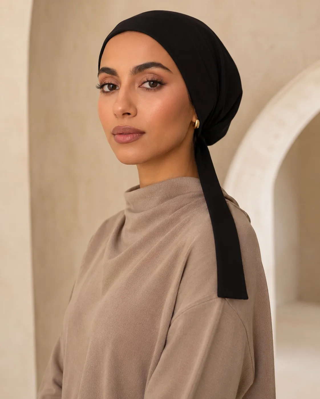 Jersey Hijab Undercap with Long Ties