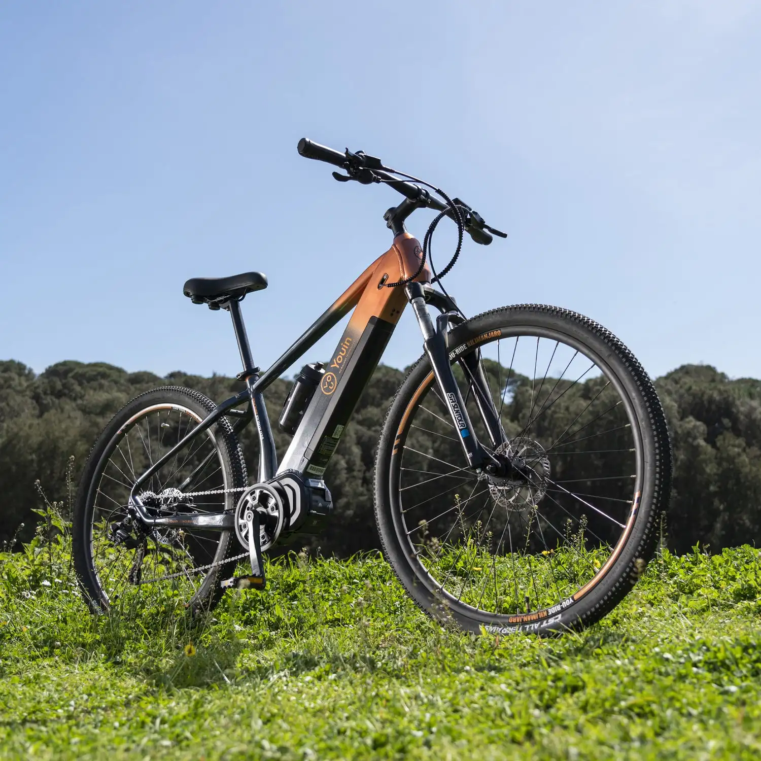 Youin Kilimanjaro Electric Bike 48V Lithium Battery Aluminum Frame Integrated & Hidden Position 60km Range Off-Road Usage