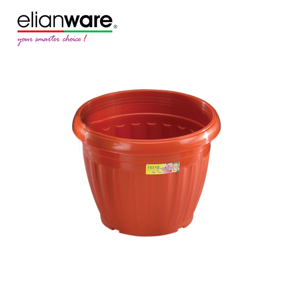 Elianware Sturdy Large Garden Plastic Flower Plant Pot Indoor Outdoor