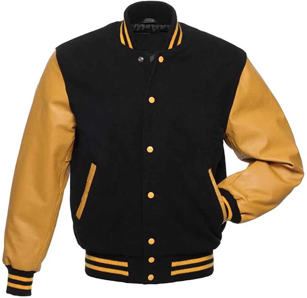 Light Blue Varsity Jackets Wholesale Blank Wool Leather Letterman ...