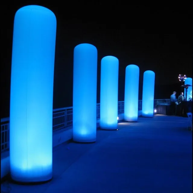 Hot Selling Cross-Border Inflatable LED Light Column for Wedding Scenic Mall Display Road Guide Advertising Inflatables
