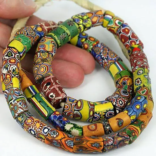 Custom Made Eco-Friendly Green Tribal and Antique Themed Trade Glass Beads for Jewelry Designers