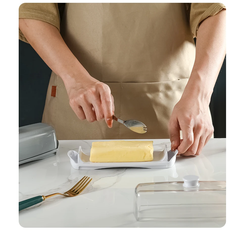 Butter Dish with Lid for Countertop and Refrigerator Door Shelf, Home ...