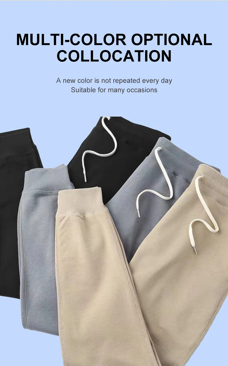 Cotton Fleece Jogger Pants 2024 Good Quality Men Clothing Joggers
