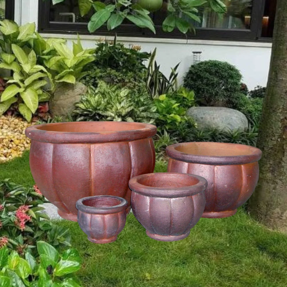Ru38 Vietnam Rustic Pot Garden Outdoor Antique Flower Atlantic Style