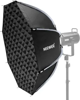 NEEWER 35"/90cm Octagonal Softbox, Quick Release Bowens Mount Softbox with Honeycomb Grid, Light Diffusers, Bag for RGB CB60