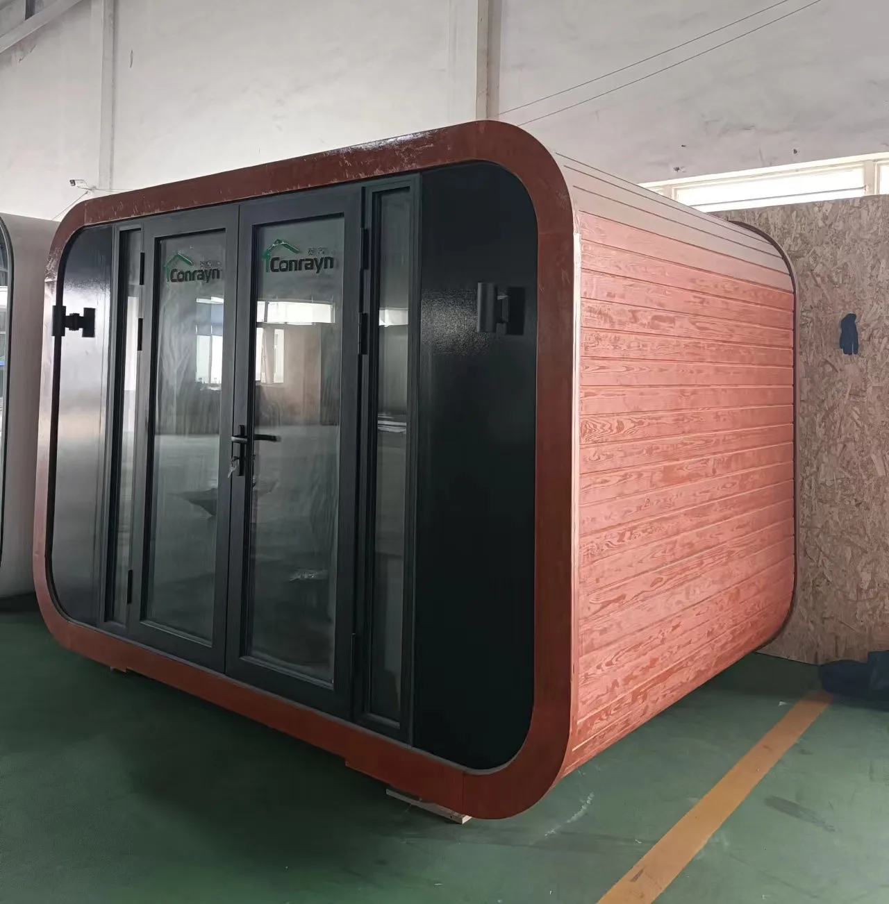 Wooden Style Movable Working Pods Use Small Solar Pod Waterproof Garden ...