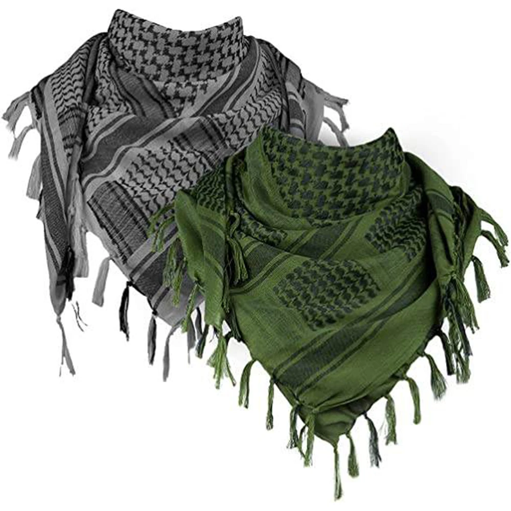 Thick Mens Outdoor Shawl Arab Tactical Desert Wrap Headscarf Shemagh