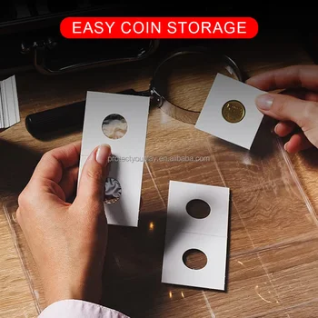 Custom Sizes Cardboard Coin Flips for 2x2 Paper Coin Holders