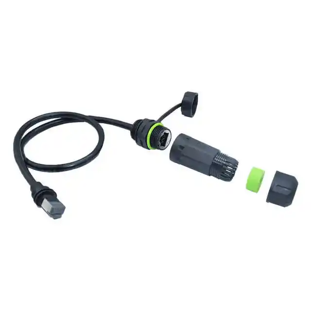IP68 Waterproof Outdoor Shielded Network Adapter Cable RJ45 CAT6A Starlink Gen 3/Mini Ethernet Connector 2A round Male/Female