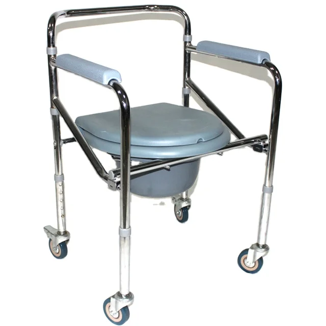 Wheelchair Parts Chair Second Hand Commode Toilet Steel Manufacture Children Commode Wheelchair