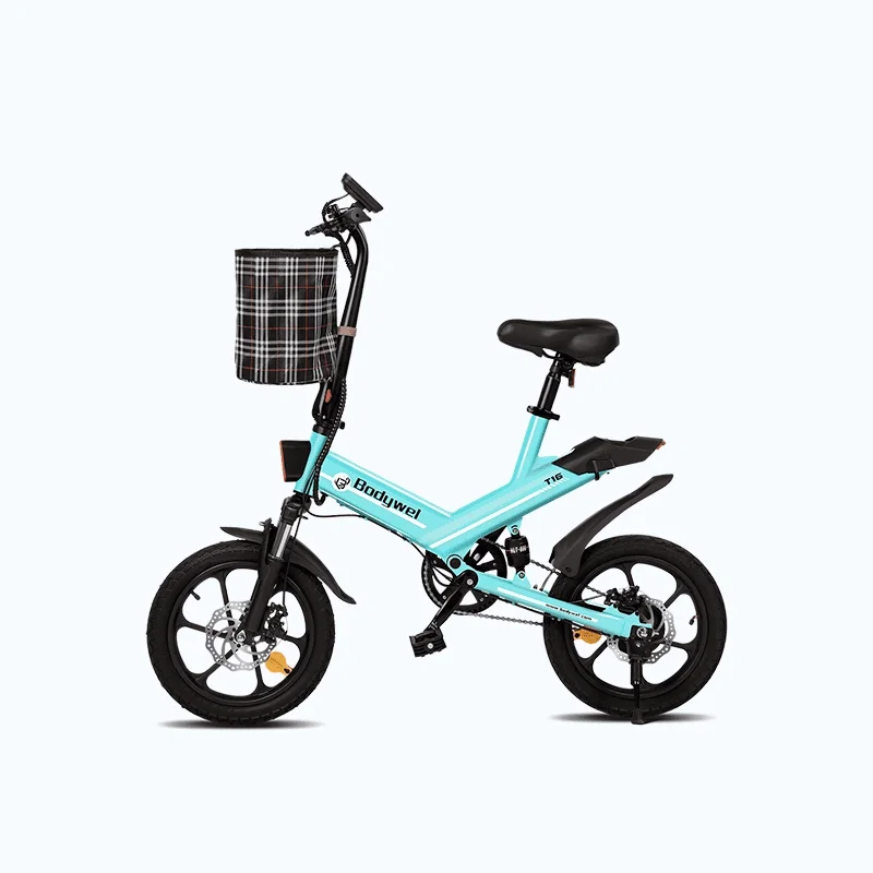 Bodywel T16 Foldable Mini E-Bike 36V 10.4AH Battery 250W Motor 16*2.15 Inch Tyre