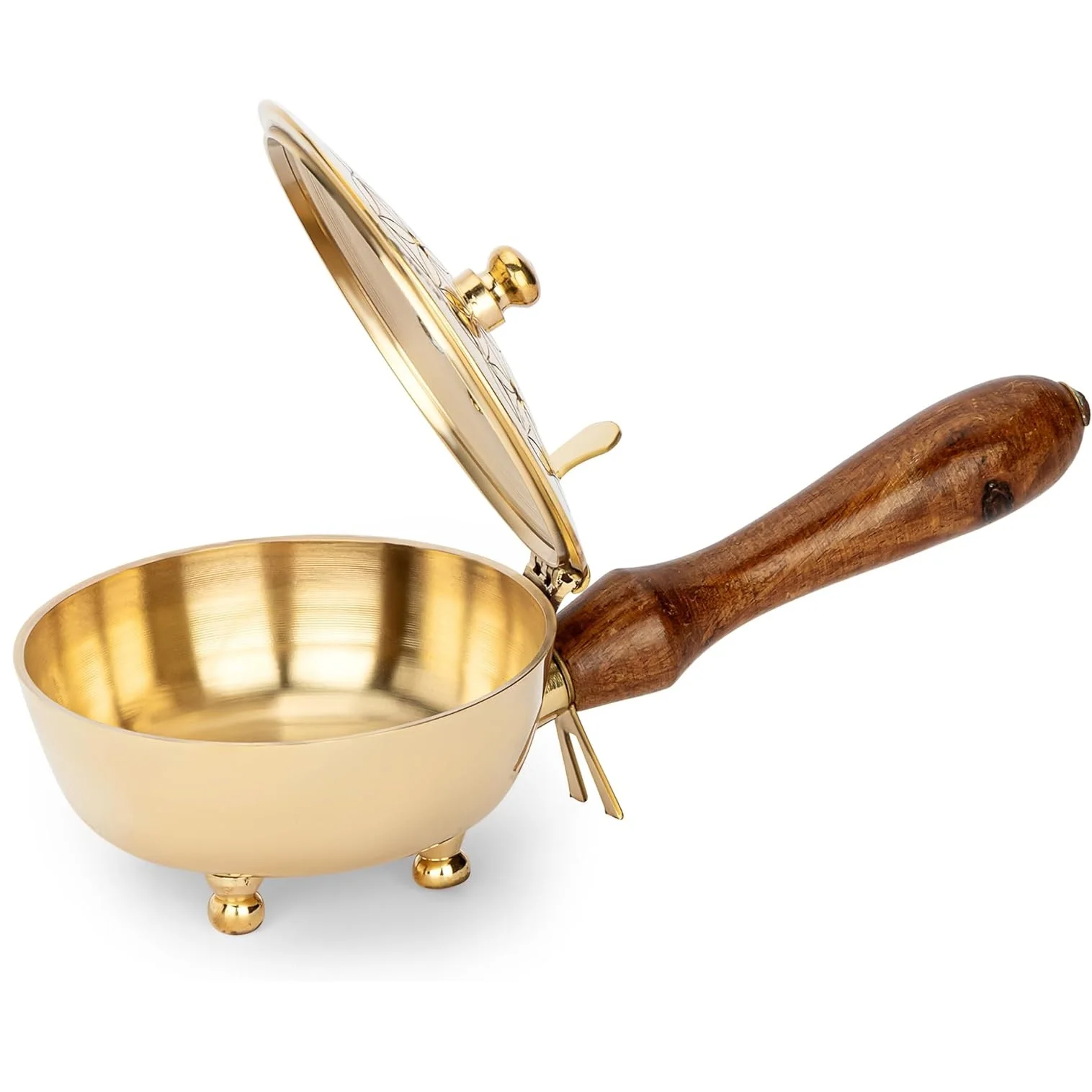 Modern Design Brass Incense Burner & Censer Warmer Eco-Friendly Fragrance Oil Burner for Home Decor Therapeutic Use All-Season