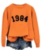 Orange sweatshirt (black font)