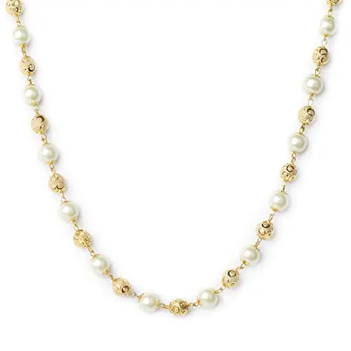 Pearl Gold Plated Moti Mala For Unisex 