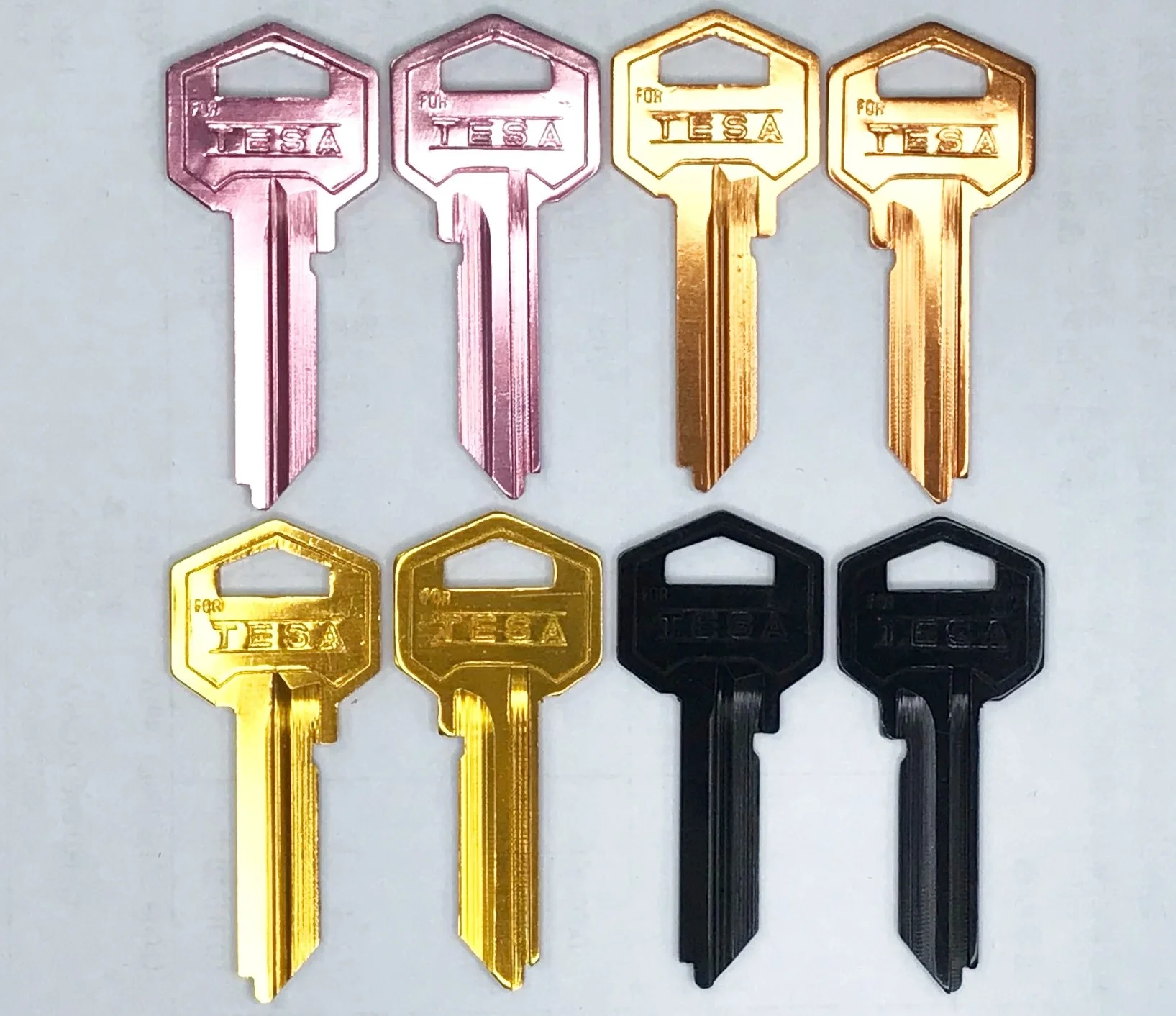 High quality of TE1/TE8I brass key blank with nickel plated finished llaves  replacement for TES- locks and key| Alibaba.com