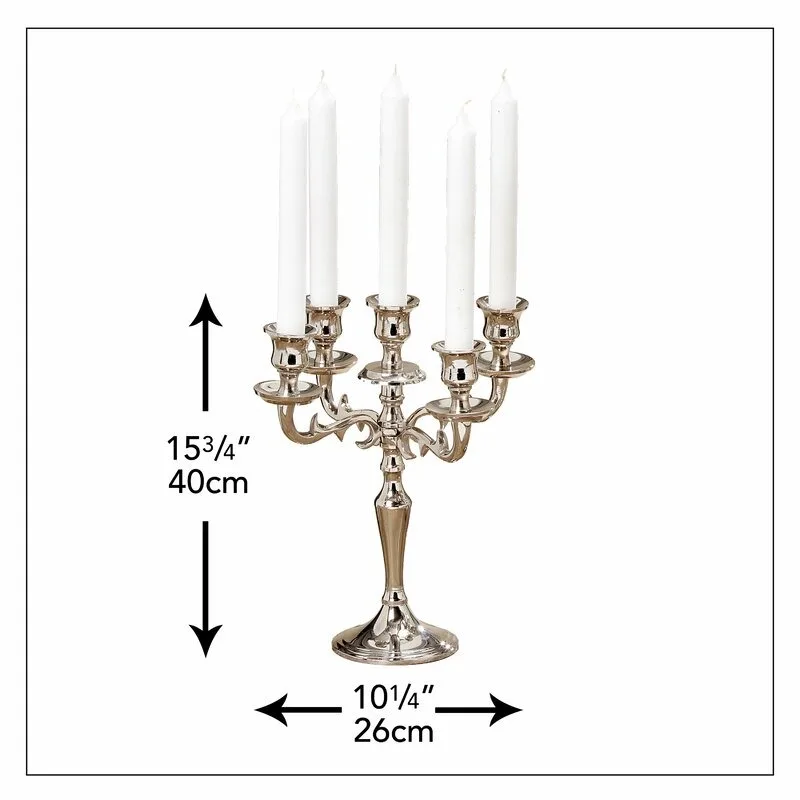 Ornate Gothic SHINING Candelabra Available in Dark Finishes with Intricate Designs Perfect for Themed Events Dramatic Setting