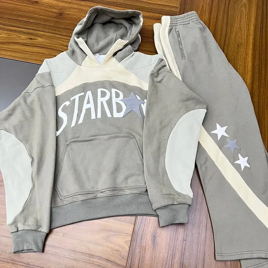 Pakistan Manufacturing 3d Puff Print Cotton Sweatsuit Heavyweight